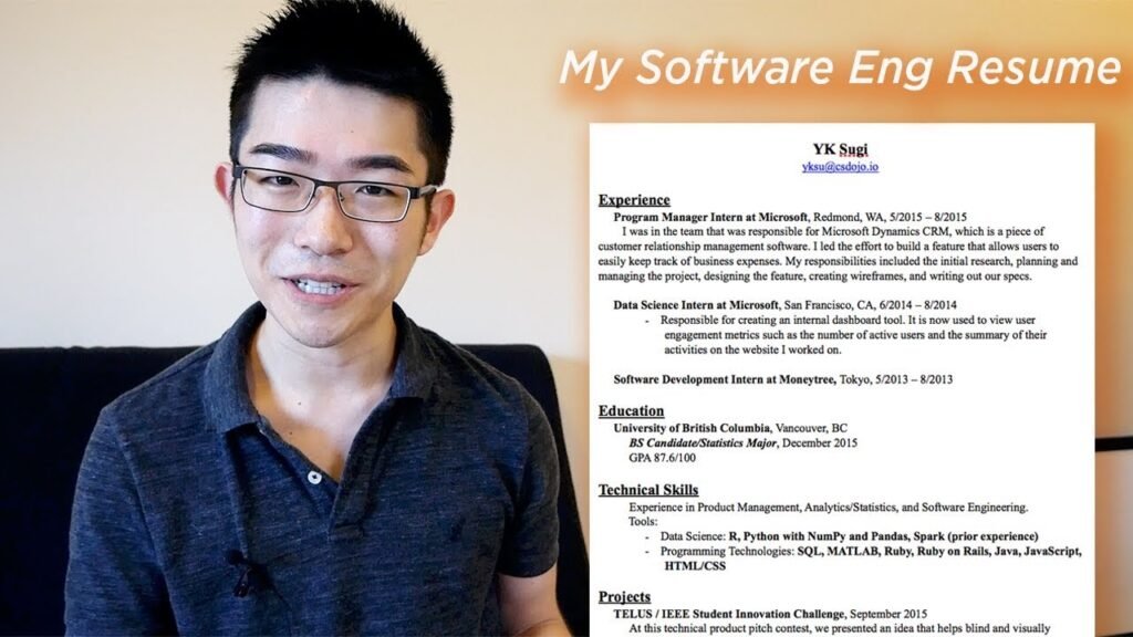 Resume and Portfolio Building: software engineering