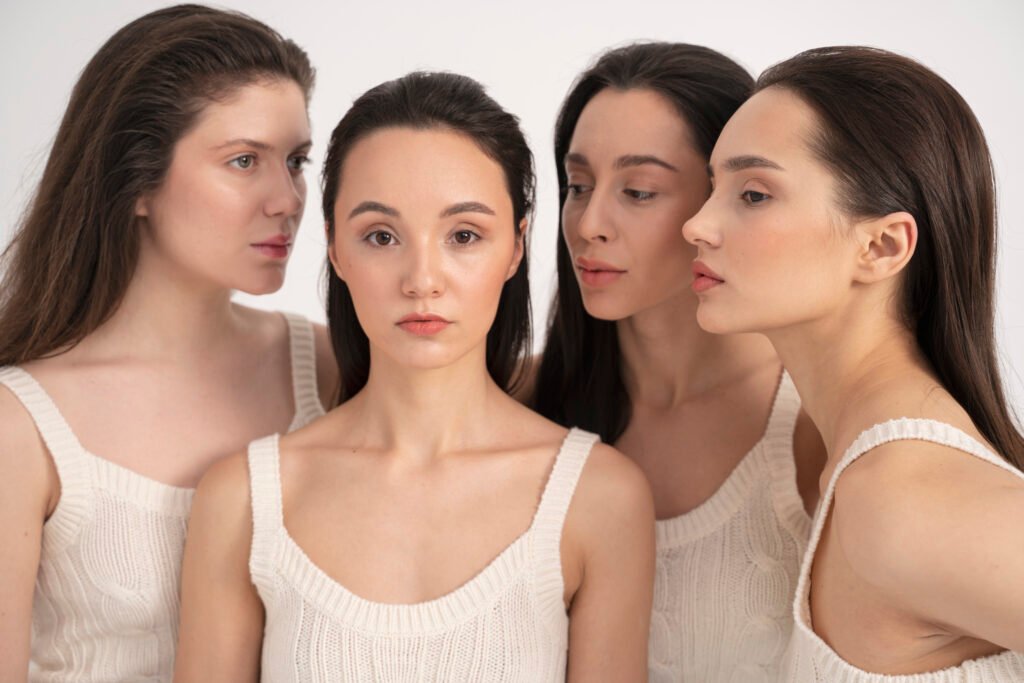 Fair Skin Tones:: Apply blush