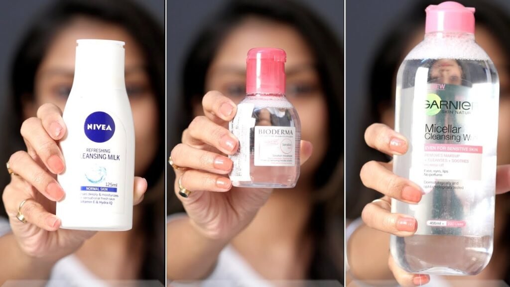 Step 4: Cleanse with a mild facial cleanser: remove eye makeup