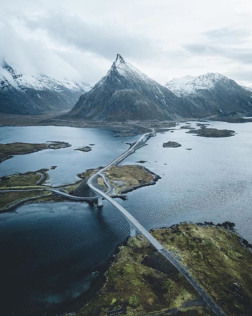road travel : Get to Lofoten Islands Norway