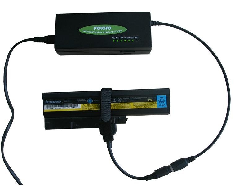 Charging laptop with external battery charger